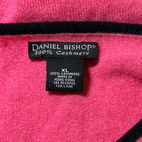 Daniel Bishop Sweater Size Small Pink 100% Cashmere High Heel Rhinestone Vintage