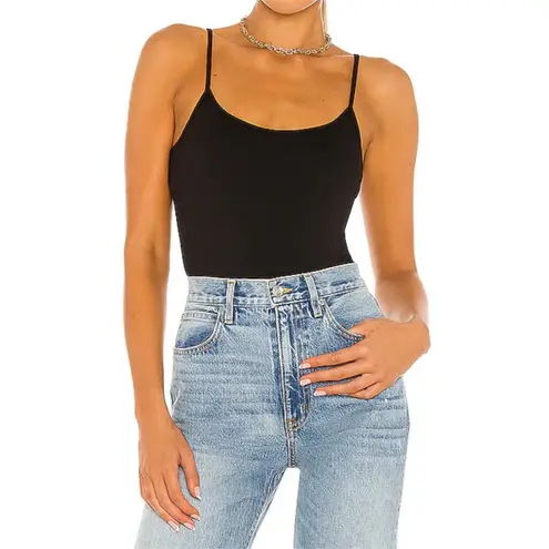 L'Agence Ford Spaghetti Tank Bodysuit in black, size XS