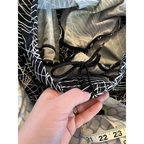 Skirt Sports Skort Tank And Bottom Ladies Size Small Black White Geometric Print