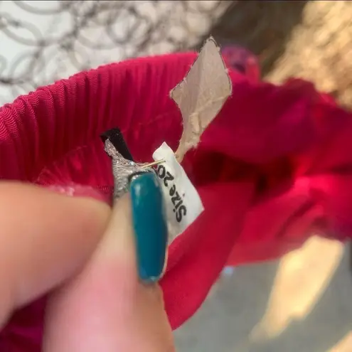 Vintage 70s Signet hot pink high rise paper bag pants Size L