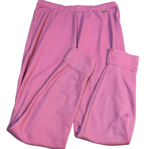 Eastern Mountain Sports EMS Womens Medium Base Layer Techwick Thermal Pants Pink