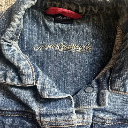Austin Clothing Co Woman's Medium Jean Jacket Blue