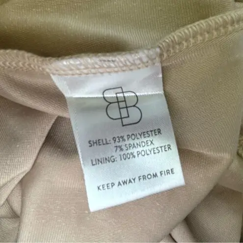 Baltic Born Meghan Velvet‎ Wrap Maxi Dress Champagne color Tan