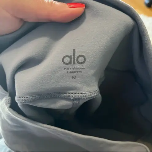 Alo Yoga  light grey full length leggings size medium