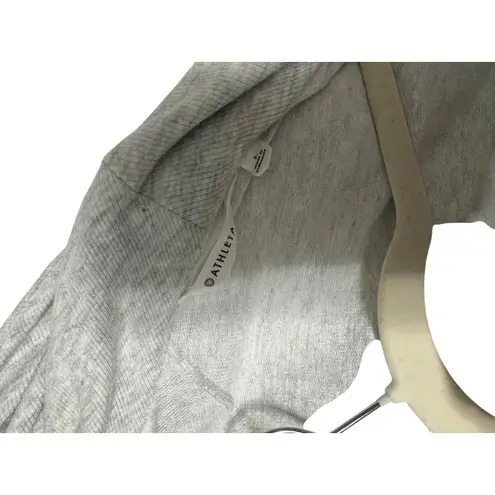 Athleta  Cardigan Large Gray Heather Wrap Open Front Modal Thumb Hole Pockets - Image 8