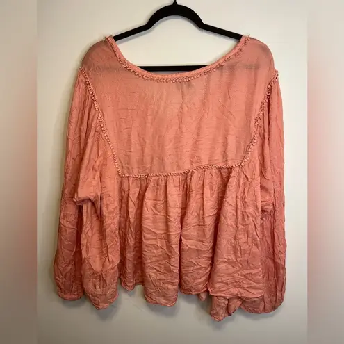 Haute Hippie Tribe Modal Peasant Top 3X cottagecore prairiecore