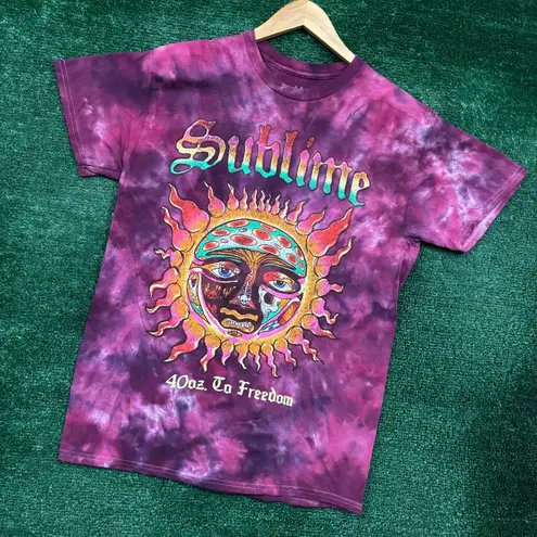 Sublime 40oz to Freedom Rock Band Tie-Dye T-Shirt Size Medium