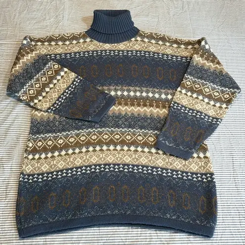 Bugle Boy for Her • Vintage Fair Isle Sweater Size Large