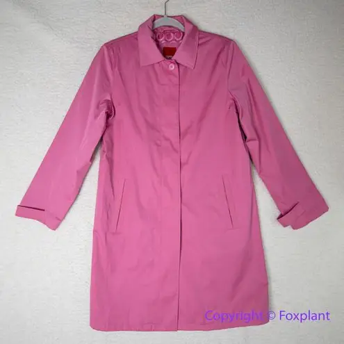 Esprit Vintage Women's Solid Pink Knee-Length Rain Coat, size S