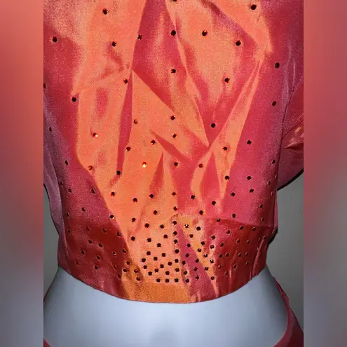 Gunne Sax Jessica McClintock For Millenium 2000s Y2K 2 Piece Set Orange Size 5