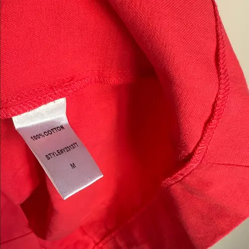 Tuckernuck POMANDER PLACE Red Finley Flutter Sleeve Dress Medium