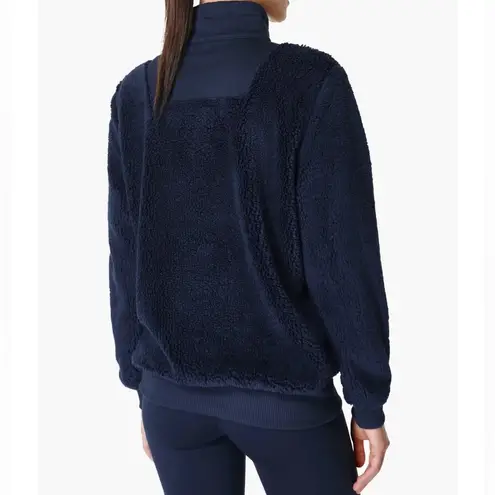 Sweaty Betty NWT  Faux Shearling Quarter Zip Pullover