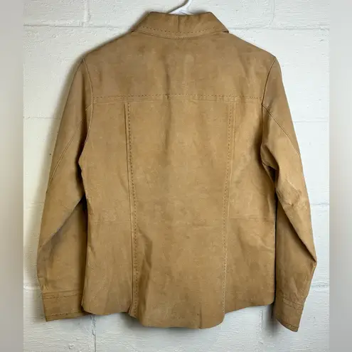 Cabela's Cabela’s Women’s Leather Western Bohemian Tan Neutral Casual Jacket Size Small