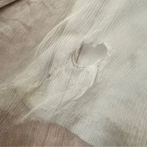 Amsale 100% Silk Empire Waist Maxi Dress Beige Wedding Guest 2 – Quiet Luxury