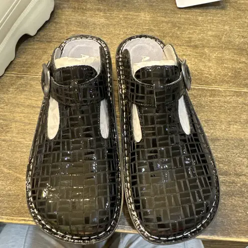 Alegria Women's Clog Shoes Classic Score Mule Size 9 Black Buckle