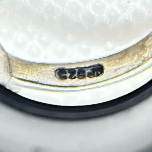 NIB Sterling Silver Three Stone Tiger's Eye Ring