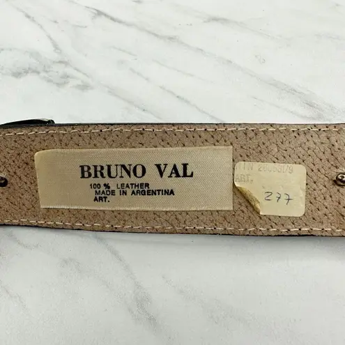 Vintage Blue Bruno Val  Leather Concho Belt Size Small S Womens