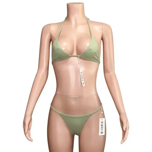 ÉTERNE Thea Bikini Top & Bottom, Sage, Medium Green