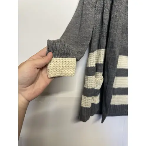 Daisy Fuentes Cardigan Women’s Small Open Front Sweater with Pockets Long Sleeve