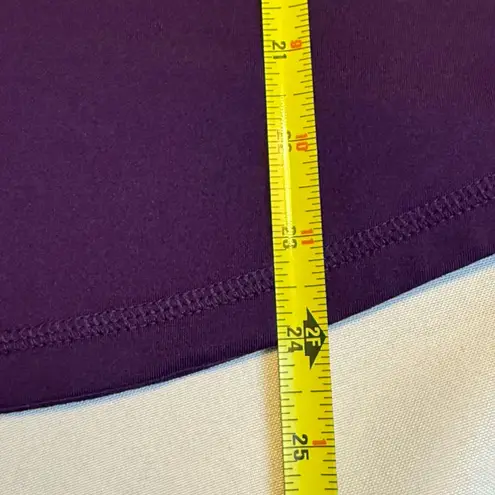 Horze Andie JNR Technical Long Sleeve Shirt Pullover Purple 3/4 Zip Sz 8 Trend #