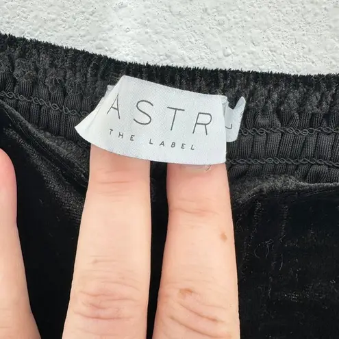 ASTR The Label Black Velvet Bustier Corset Top L Adjustable Straps Romantic NWT Size L