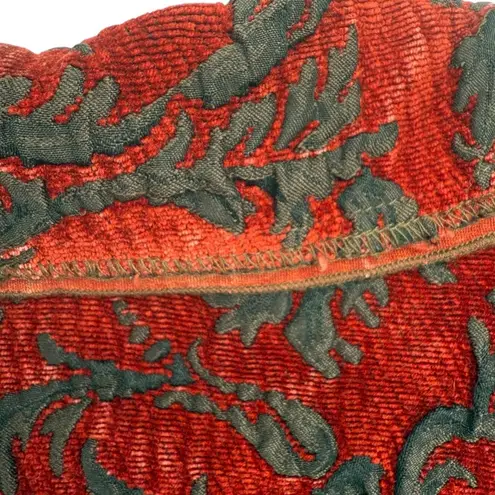 Vintage Produce Company Women's Red Brocade Burnout Jacket Size Medium Goth
