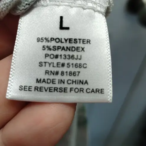 Vintage KIKIT Women Size Large Green White Tie Dye Terrycloth