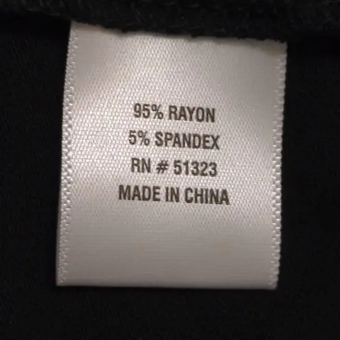 CeCe Womens Tank Top Black Sleeveless Peter Pan Collar Stretch Ruffles M New