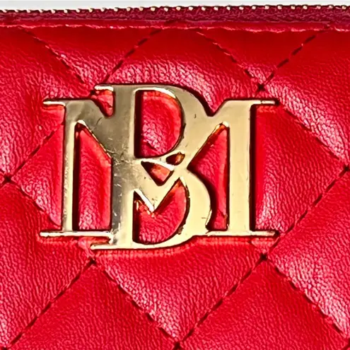 Mischka Madgley Red Zip Up Vegan Leather Wallet with Multiple Slots