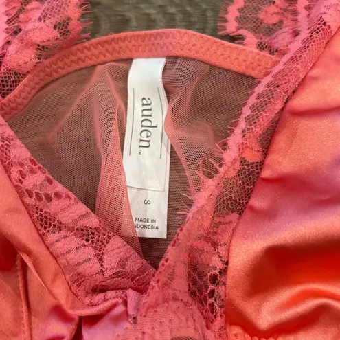 Auden Coral Lace Lingerie Top – Size Small – Romantic & Flirty