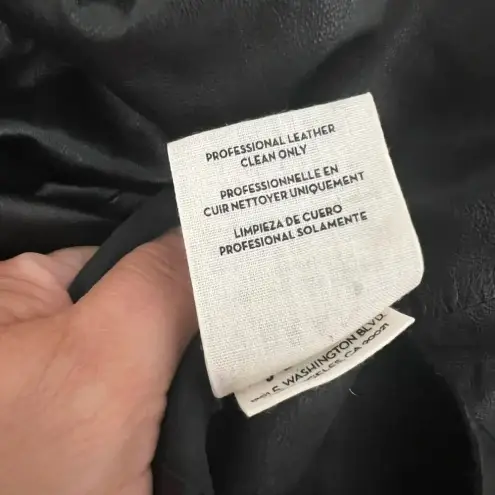 J Brand  V-neck 100% Leather Top‎