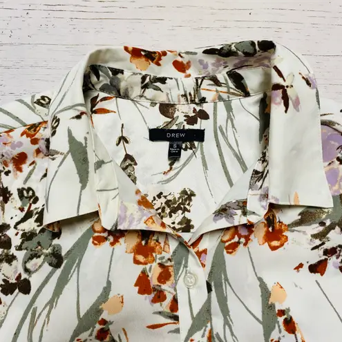 Drew Floral Print Cropped Blouse