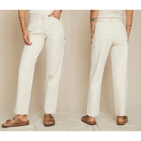 AMO painterly pant natural cotton high rise jeans size 26