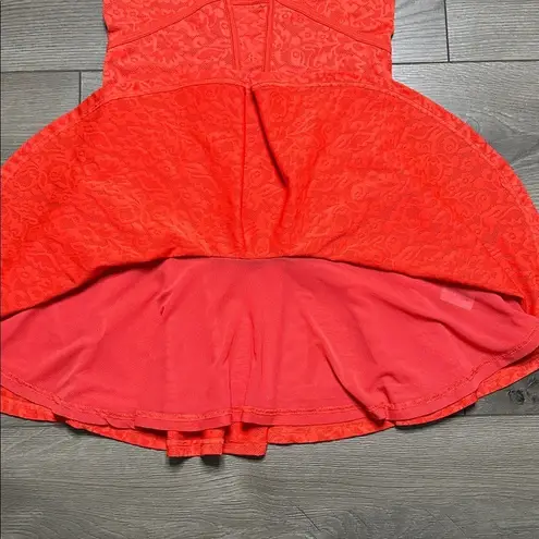 Stella McCartney X Adidas Floral Mesh Tennis Dress Tomato Red Size XS/S