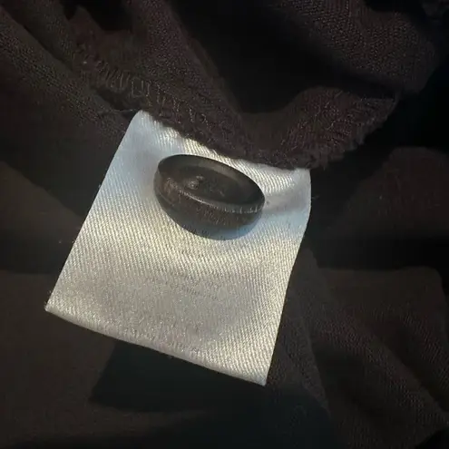 HundHund black cropped pants size 16 front pleat cotton summer minimalist casual