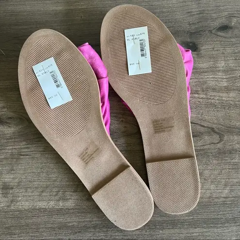 Hippie Laundry Karly Slip On Satin Pink Bow Women's Sandal Size 11