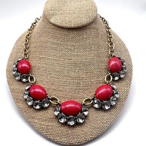 Stella & Dot Cherry Red Retired Mae Necklace