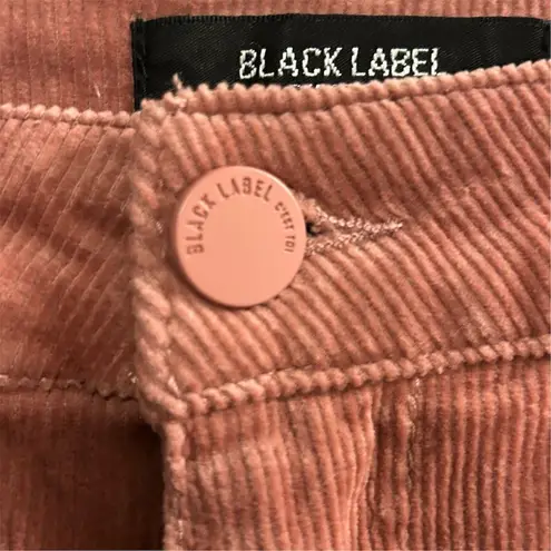 Black Label Women's High Waist Skinny Corduroy Pants Pink Waist 32 Size 13