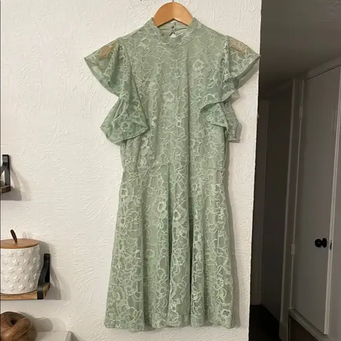 Maeve NWT Sleeveless Mock-Neck Mini Lace Dress Size Small