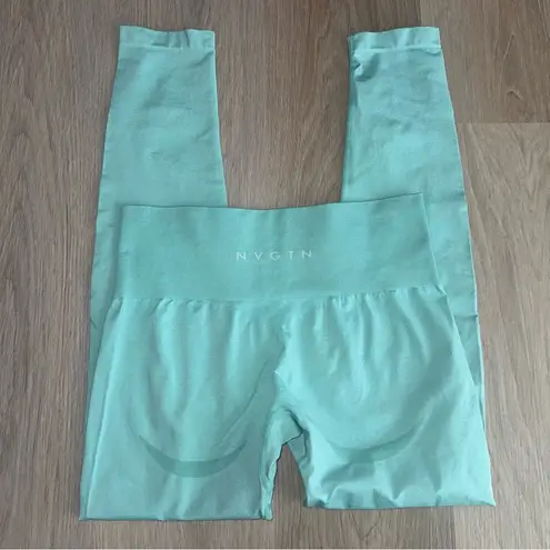 NVGTN  Teal Butt Contour High Waist Leggings - Size Medium