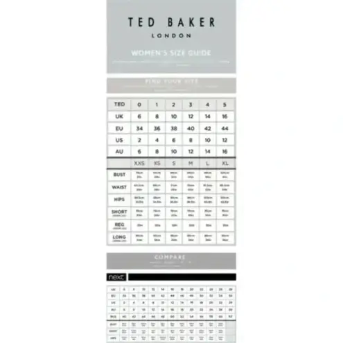 Ted Baker  Baynar Kensington Floral Ankle Grazer Trouser Pants in Black size 2