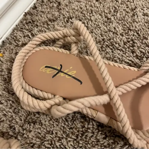 Aerie  Cream Rope Sandals with Bohemian Style - Image 3