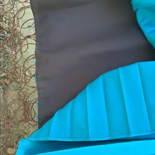 Mori Lee Y2K beaded sequin halter prom dress maxi gown teal black 5/6