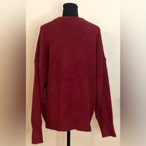 Time And Tru - Women'sā burgandy Hacci Knit Pullover Sweatshirt Size XXL