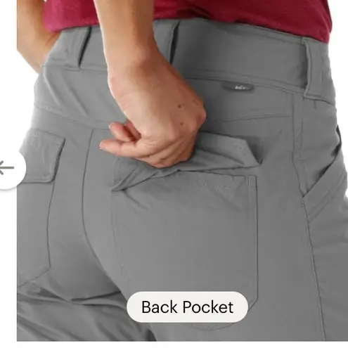 REI Screeline Gray Lightweight Outdoor Hiking Pants Size 12