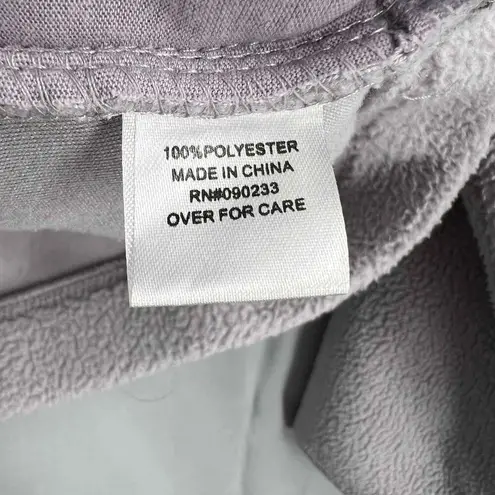 PacSun Playboy Sweatshirt Purple Fleece Quarter Zip Pullover Womens Small