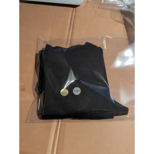 Sag Harbor Women's Large Black Glitter Sweater, Sparkle Turtleneck, Crop Sweater