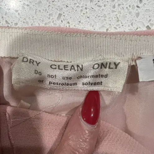 Andre Laug Size 10 2 Piece Suit Designer Black Pink Trim Single Buttons Designer