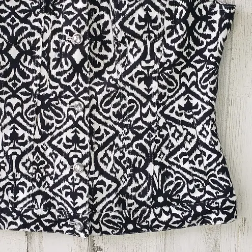 E39 By Eric Black & White Tailored Vest Medium