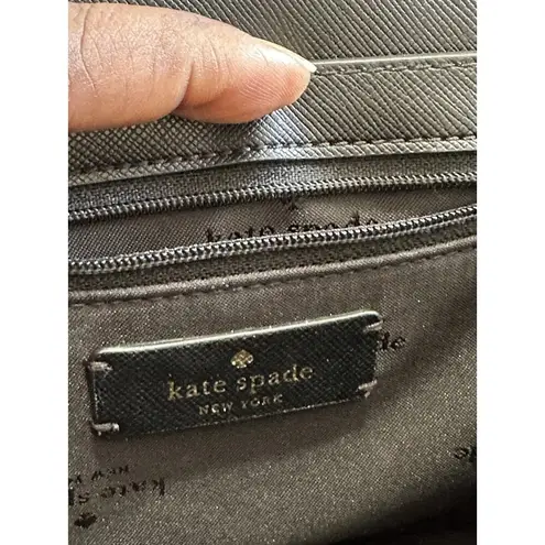 Kate Spade Black Leather Saddle Bag